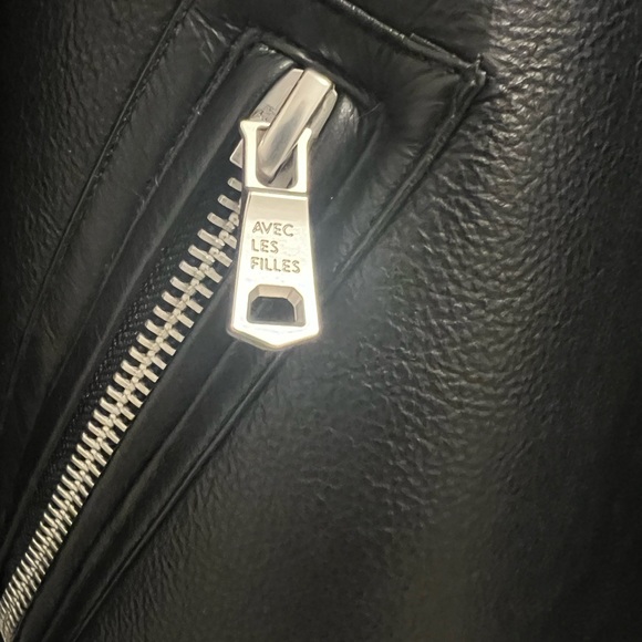 Avec Les Filles women’s vegan leather biker jacket small black - Picture 9 of 10
